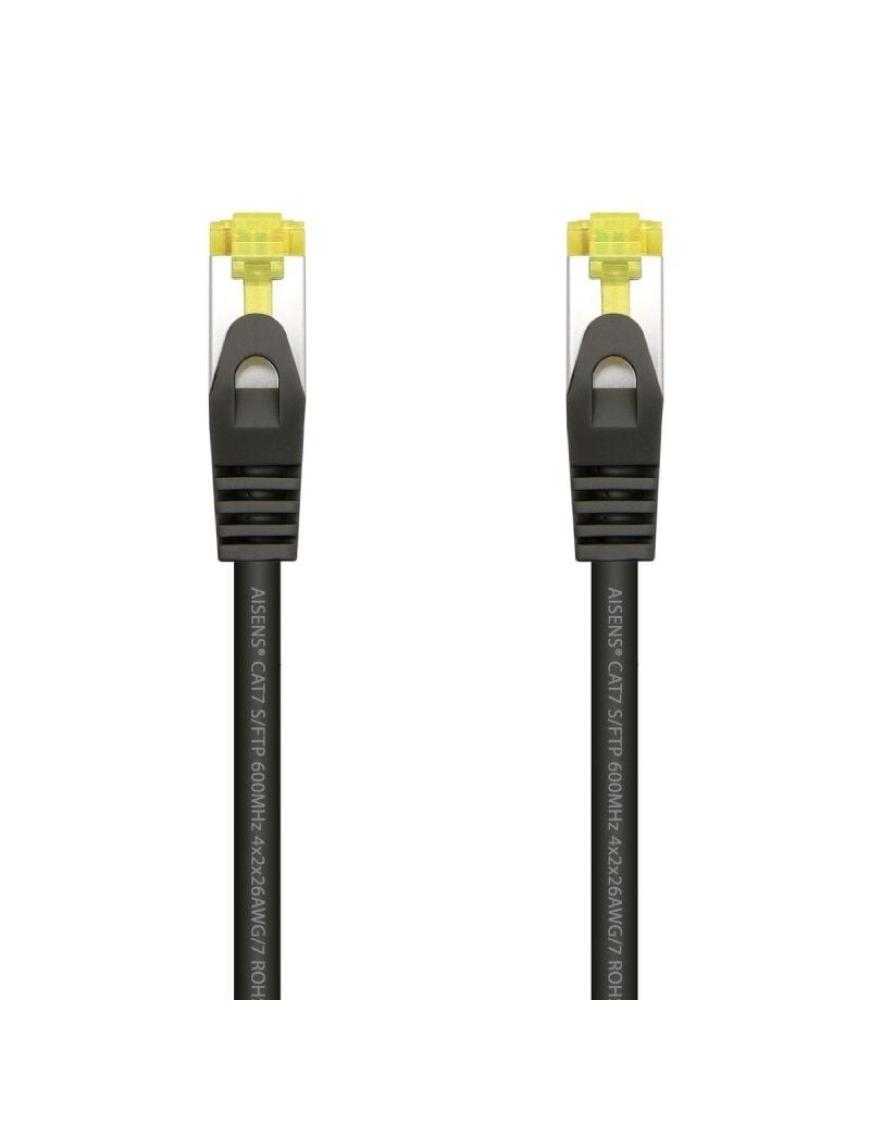 Cable de Red RJ45 SFTP Aisens A146-0484 Cat.7/ 25cm/ Negro