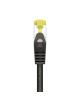 Cable de Red RJ45 SFTP Aisens A146-0484 Cat.7/ 25cm/ Negro