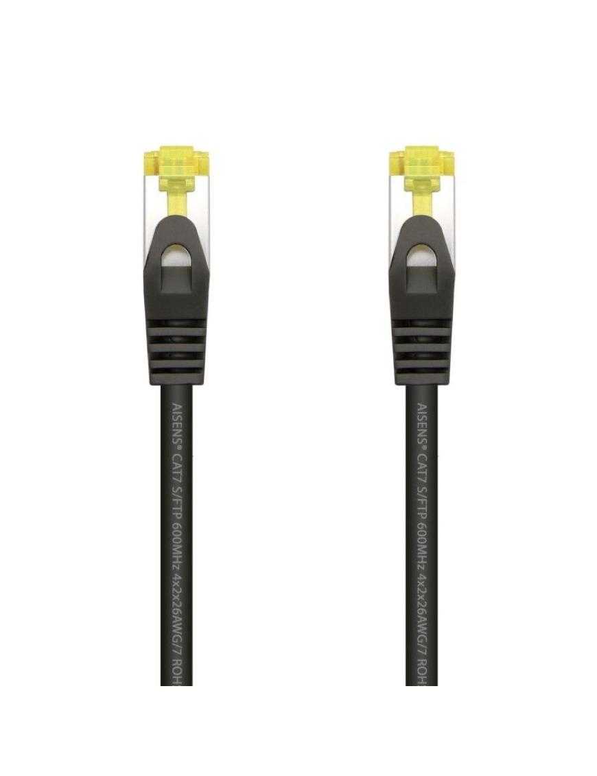 Cable de Red RJ45 SFTP Aisens A146-0486 Cat.7/ 1m/ Negro