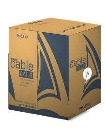 Bobina de Cable RJ45 UTP Phasak PHR 6301 Cat.6/ 305m/ Gris