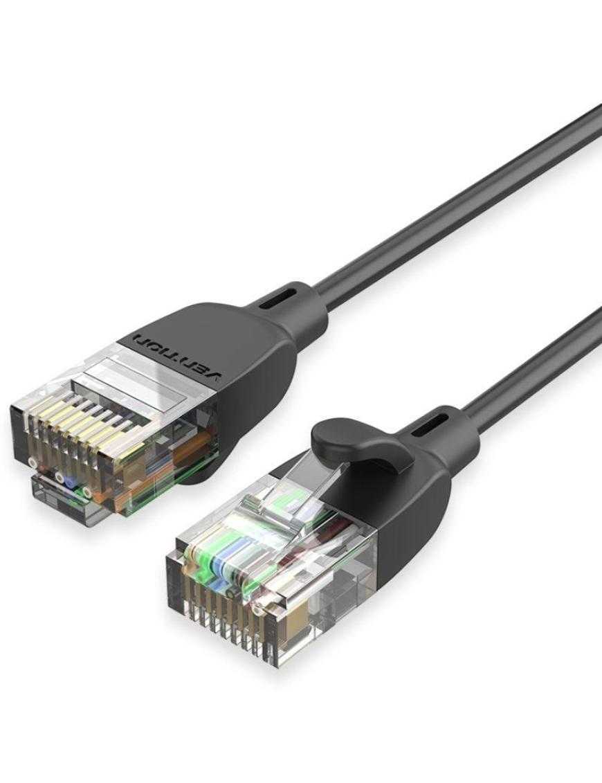 Cable de Red RJ45 UTP Vention IBIBL Cat.6A/ 10m/ Negro