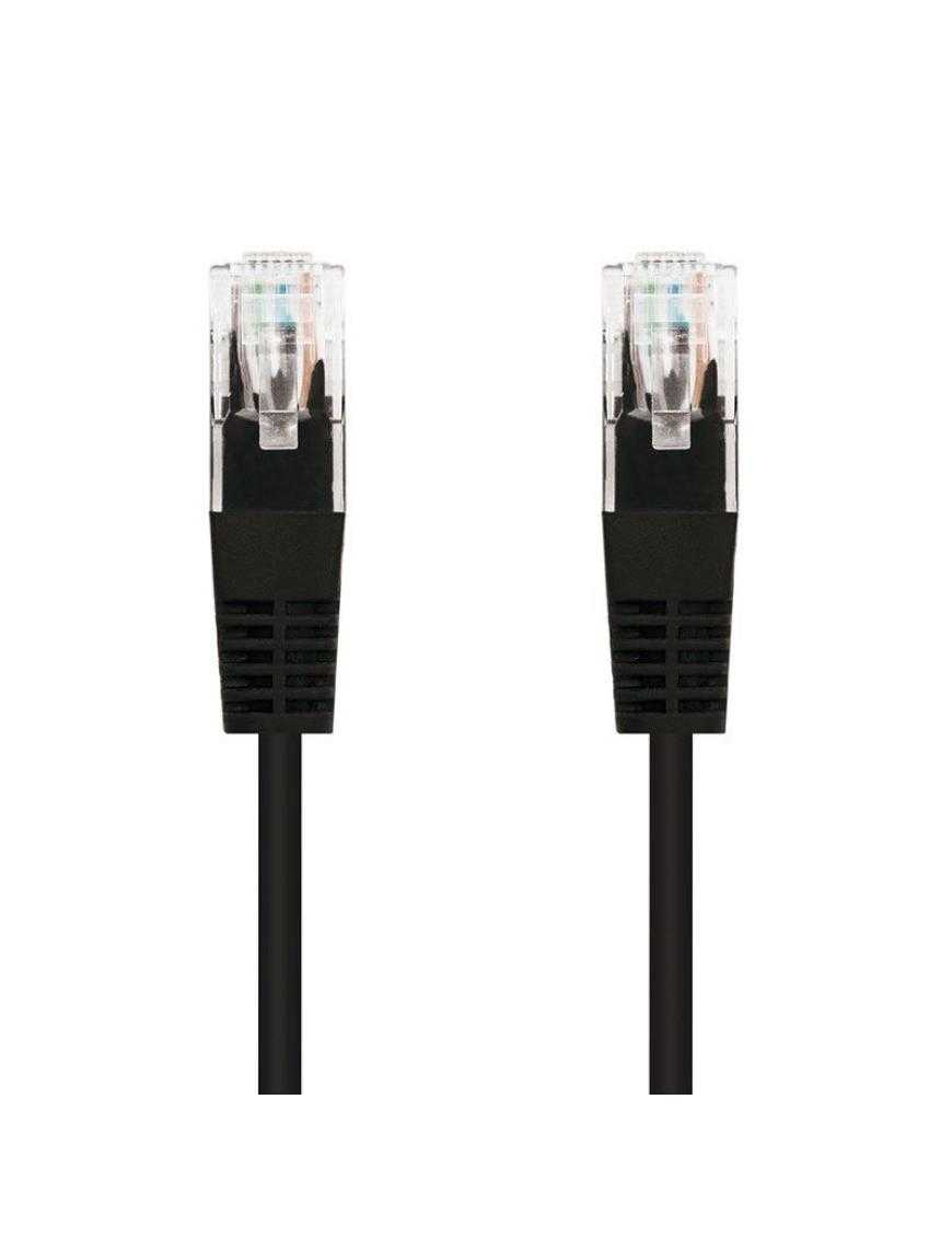 Cable de Red RJ45 UTP Nanocable 10.20.0102-BK Cat.5e/ 2m/ Negro