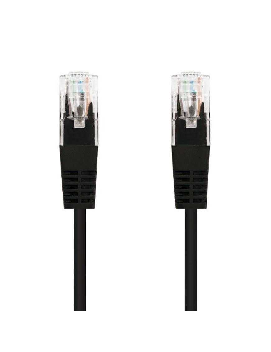 Cable de Red RJ45 UTP Nanocable 10.20.0103-BK Cat.5e/ 3m/ Negro