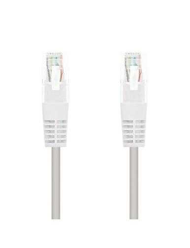 Cable de Red RJ45 UTP Nanocable 10.20.0105-W Cat.5e/ 5m/ Blanco