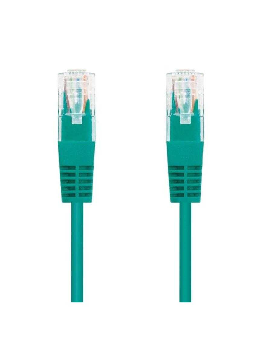 Cable de Red RJ45 UTP Nanocable 10.20.0400-GR/ Cat.6/ 50cm/ Verde