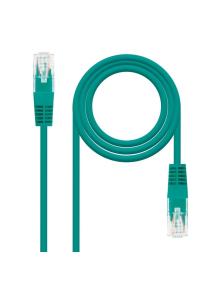 Cable de Red RJ45 UTP Nanocable 10.20.0400-GR/ Cat.6/ 50cm/ Verde