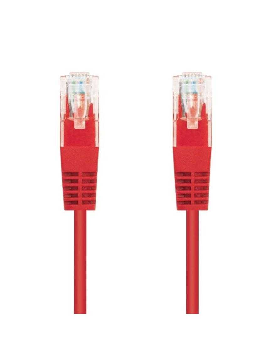 Cable de Red RJ45 UTP Nanocable 10.20.0400-L25-R Cat.6/ 25cm/ Rojo