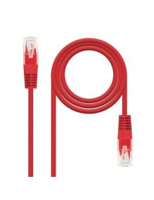 Cable de Red RJ45 UTP Nanocable 10.20.0400-L25-R Cat.6/ 25cm/ Rojo