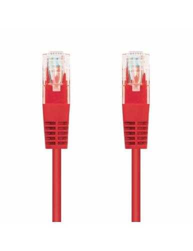 Cable de Red RJ45 UTP Nanocable 10.20.0400-R Cat.6/ 50cm/ Rojo