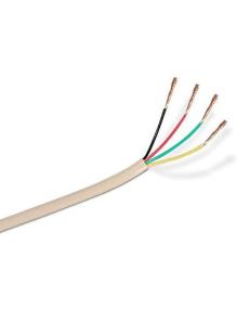 Bobina de Cable de Teléfono 4C Nanocable 10.32.1002-OEM/ 100m/ Beige