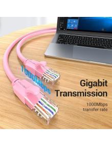 Cable de Red RJ45 UTP Vention IBEPH Cat.6/ 2m/ Rosa