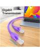 Cable de Red RJ45 UTP Vention IBEVF Cat.6/ 1m/ Morado