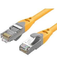 Cable de Red RJ45 SFTP Vention IBHYG Cat.6a/ 1.5m/ Naranja