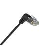 Cable de Red RJ45 UTP Vention IBOBD Cat.6A/ 50cm/ Cabeza Rotatoria 360º/ Negro