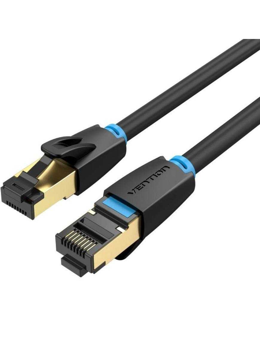 Cable de Red RJ45 SFTP Vention IKABD Cat.8/ 50cm/ Negro