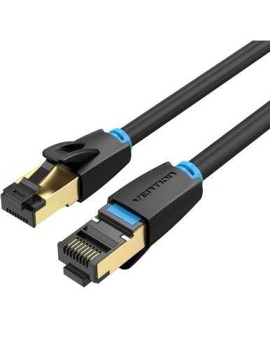 Cable de Red RJ45 SFTP Vention IKABD Cat.8/ 50cm/ Negro