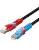 Cable de Red RJ45 SFTP Vention IKJBF Cat.8/ Gaming/ 1m/ Negro