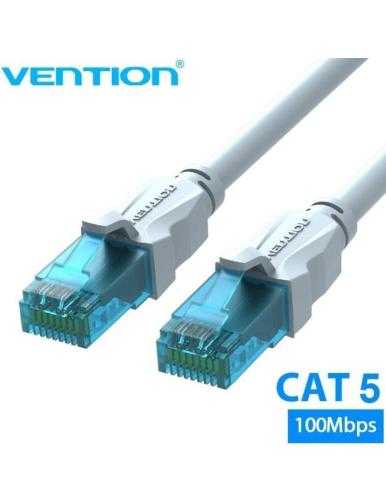 Cable de Red RJ45 UTP Vention VAP-A10-S2000 Cat.5e/ 20m/ Azul y Blanco