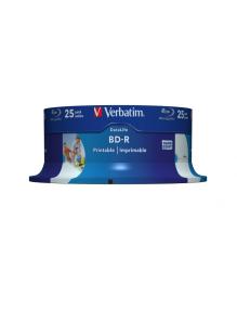 Blue-Ray BD-R Verbatim 43811 Imprimible 6X/ Tarrina-25uds