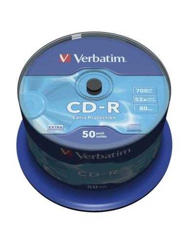 CD-R Verbatim Datalife 52X/ Tarrina-50uds