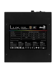 Fuente de Alimentación Aerocool LUX RGB 1000M/ 1000W/ Ventilador 12cm/ 80 Plus Gold