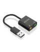 Tarjeta de Sonido Aisens A106-0769/ USB Macho - 2xJack 3.5 Hembra