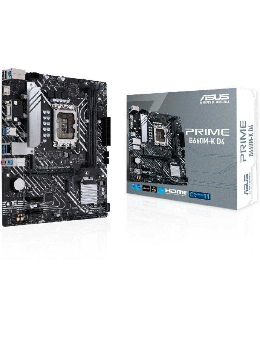 Placa Base Asus Prime B660M-K D4/ Socket 1700/ Micro ATX