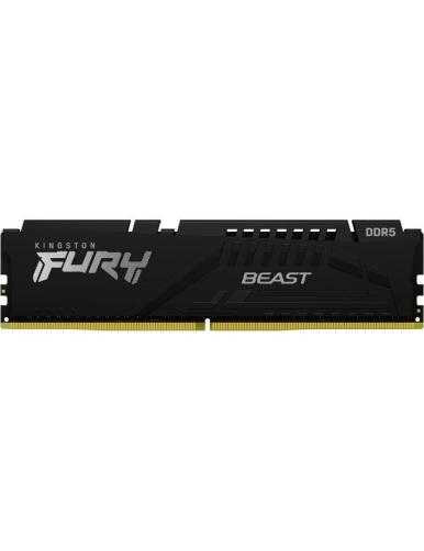 Memoria RAM Kingston FURY Beast 16GB/ DDR5/ 6400MHz/ 1.4V/ CL32/ DIMM