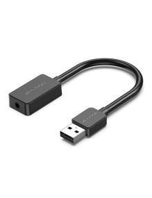 Tarjeta de Sonido Vention CDZB0/ USB Macho - 1x Jack 3.5 Hembra