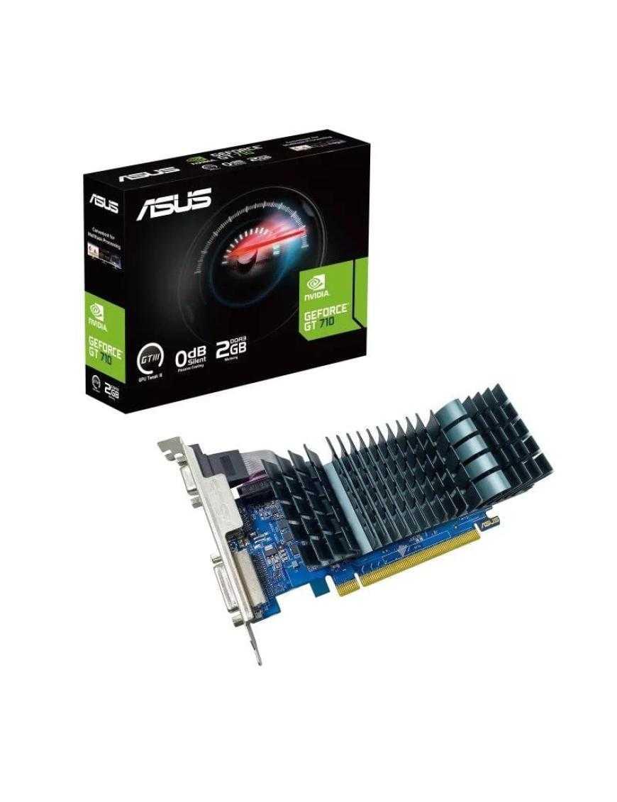 Tarjeta Gráfica Asus GeForce GT 710 EVO/ 2GB DDR3/ Compatible con Perfil Bajo