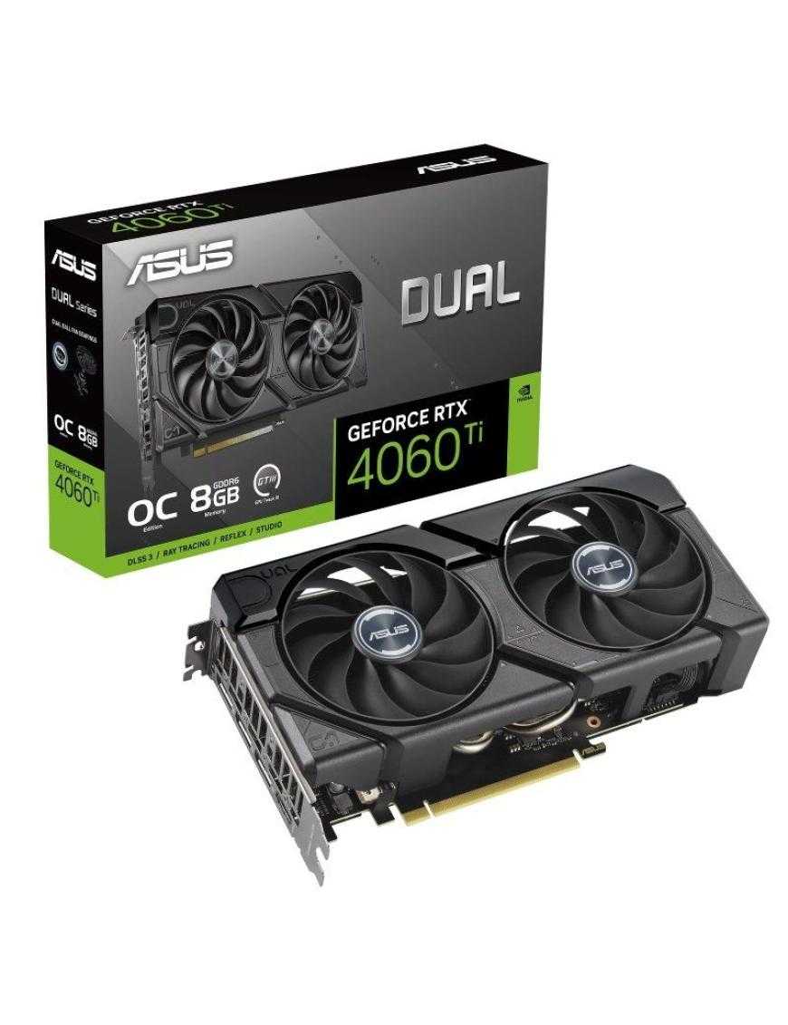 Tarjeta Gráfica Asus Dual GeForce RTX 4060 Ti EVO OC Edition/ 8GB GDDR6