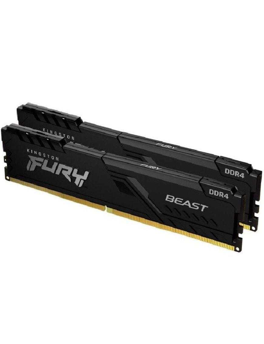 Memoria RAM Kingston FURY Beast 2 x 8GB/ DDR4/ 2666MHz/ 1.2V/ CL16/ DIMM