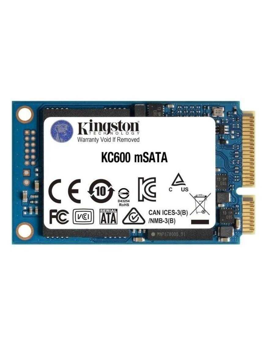 Disco SSD Kingston KC600 512GB/ mSATA/ Full Capacity