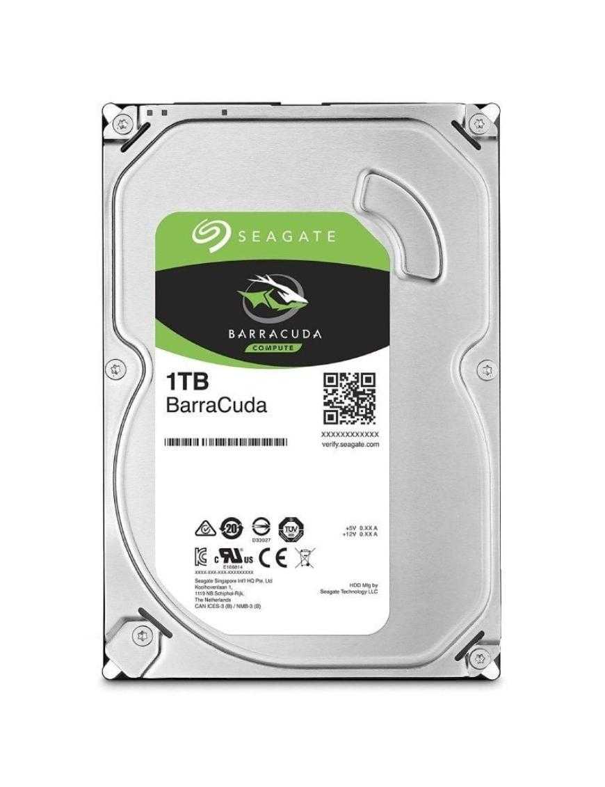 Disco Duro Seagate BarraCuda 1TB/ 3.5'/ SATA III/ 256MB