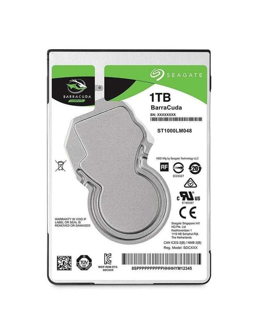 Disco Duro Seagate BarraCuda 1TB/ 2.5'/ SATA III/ 128MB