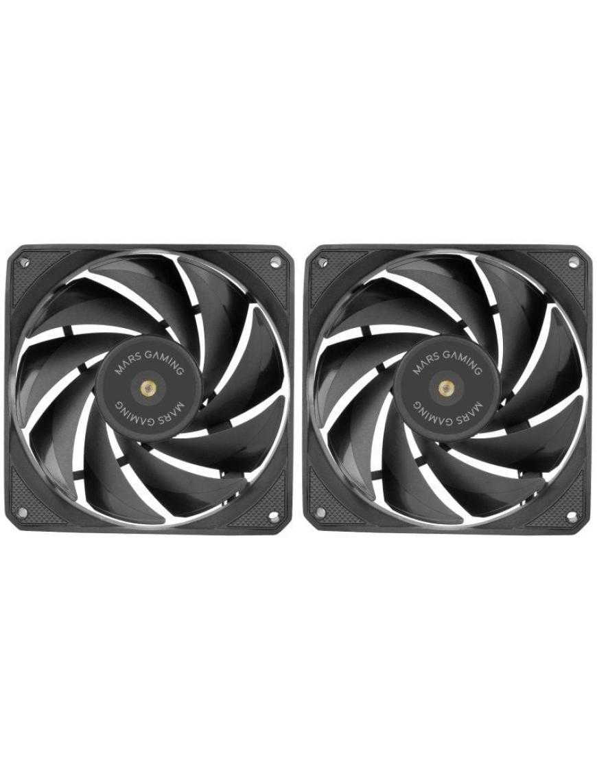 Pack 2 Ventiladores Mars Gaming MF-NCLX2/ 12cm