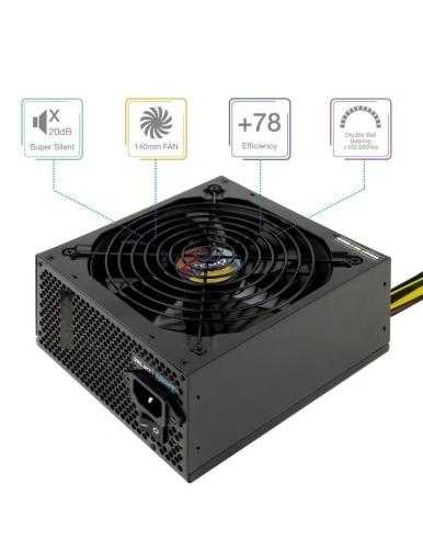 Fuente de Alimentación TooQ TQAPOLO-650SP/ 650W/ Ventilador 14cm