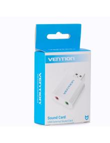 Tarjeta de Sonido Vention VAB-S13/ 2.1/ Plata