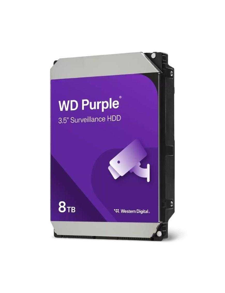 Disco Duro Western Digital WD Purple Surveillance 8TB/ 3.5'/ SATA III/ 256MB