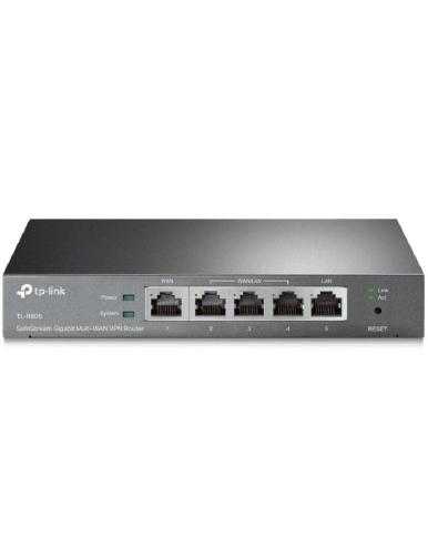 Router VPN SafeStream Gigabit TP-Link Omada TL-R605/ 5 Puertos Multi-WAN