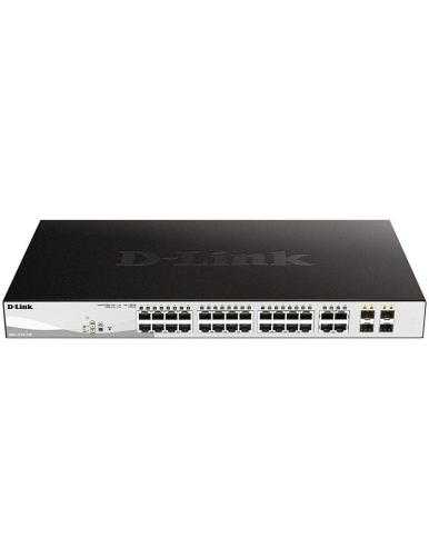 Switch Gestionado D-Link DGS-1210-24P 24 Puertos/ RJ-45 10/100/1000/ PoE/ SFP