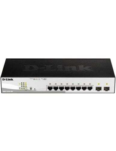 Switch D-Link DGS-1210-10P 10 Puertos/ RJ-45 Gigabit 10/100/1000 PoE/ SFP