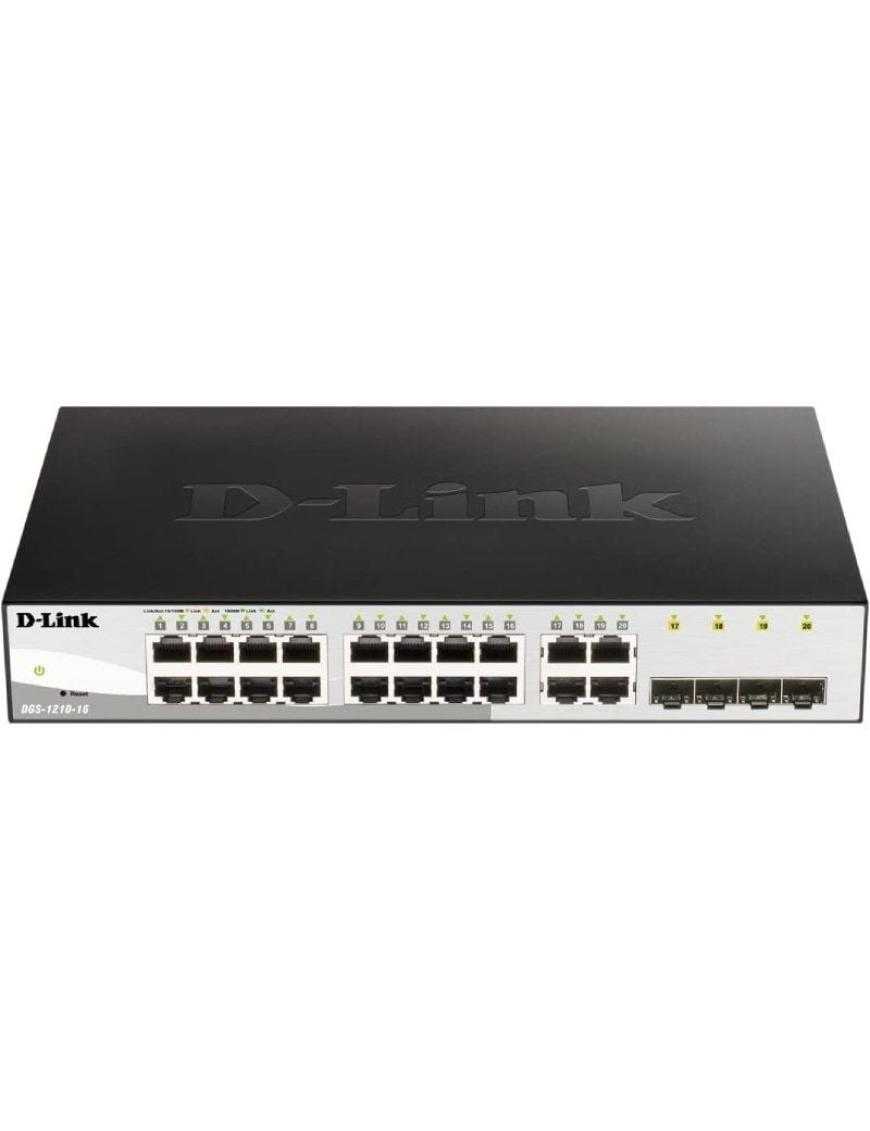 Switch Gestionado D-Link DGS-1210-16 16 Puertos/ Gigabit 10/100/1000/ SFP