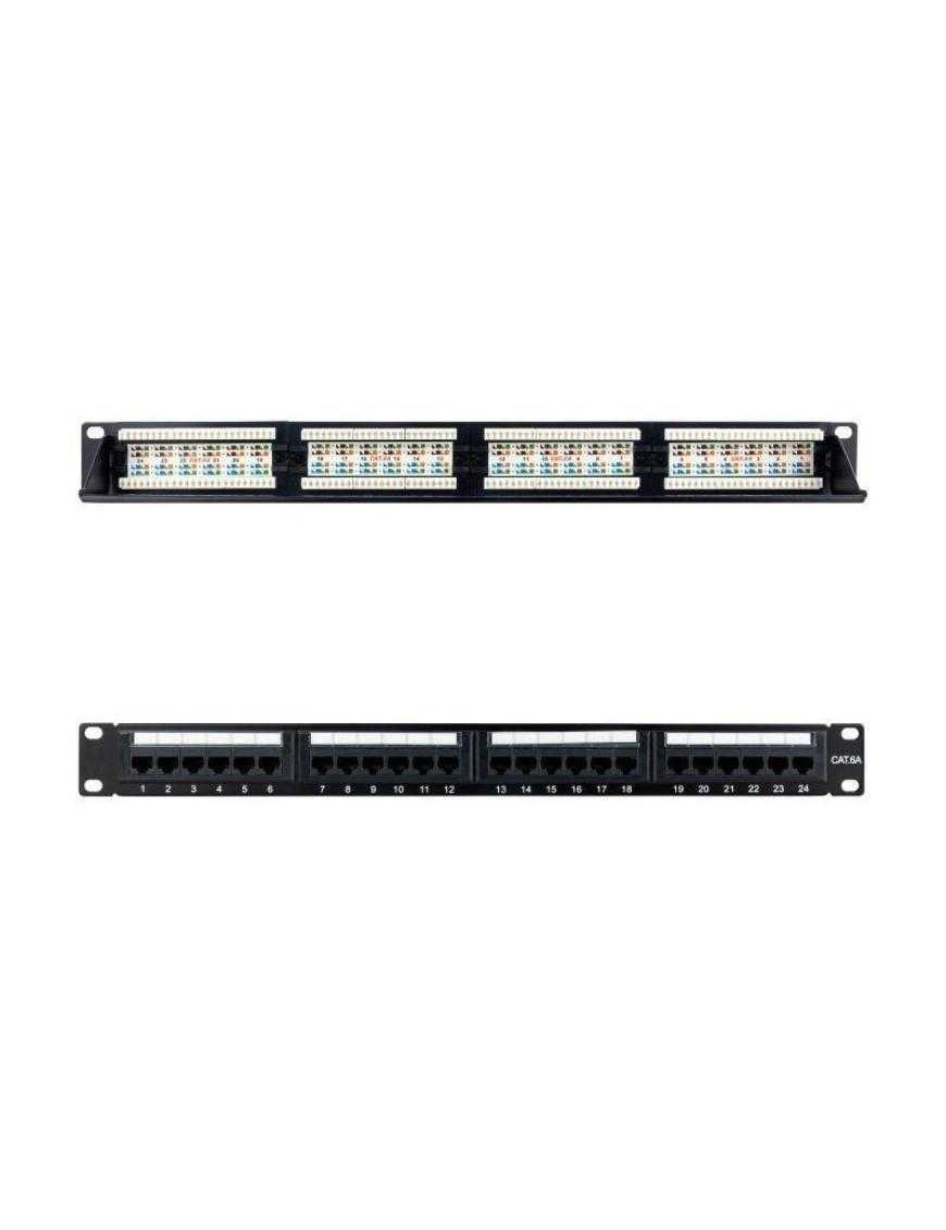 Patch Panel Nanocable 10.21.4124/ 24 Puertos/ Cat.6a/ Altura 1U