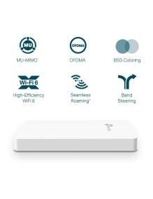 Punto de Acceso Inalámbrico TP-Link Omada EAP615-WALL/ WiFi 6/ PoE/ 1800Mbps/ 2.4GHz 5GHz/ Antenas de 4dBi/ WiFi 802.11 ax/ac/a/