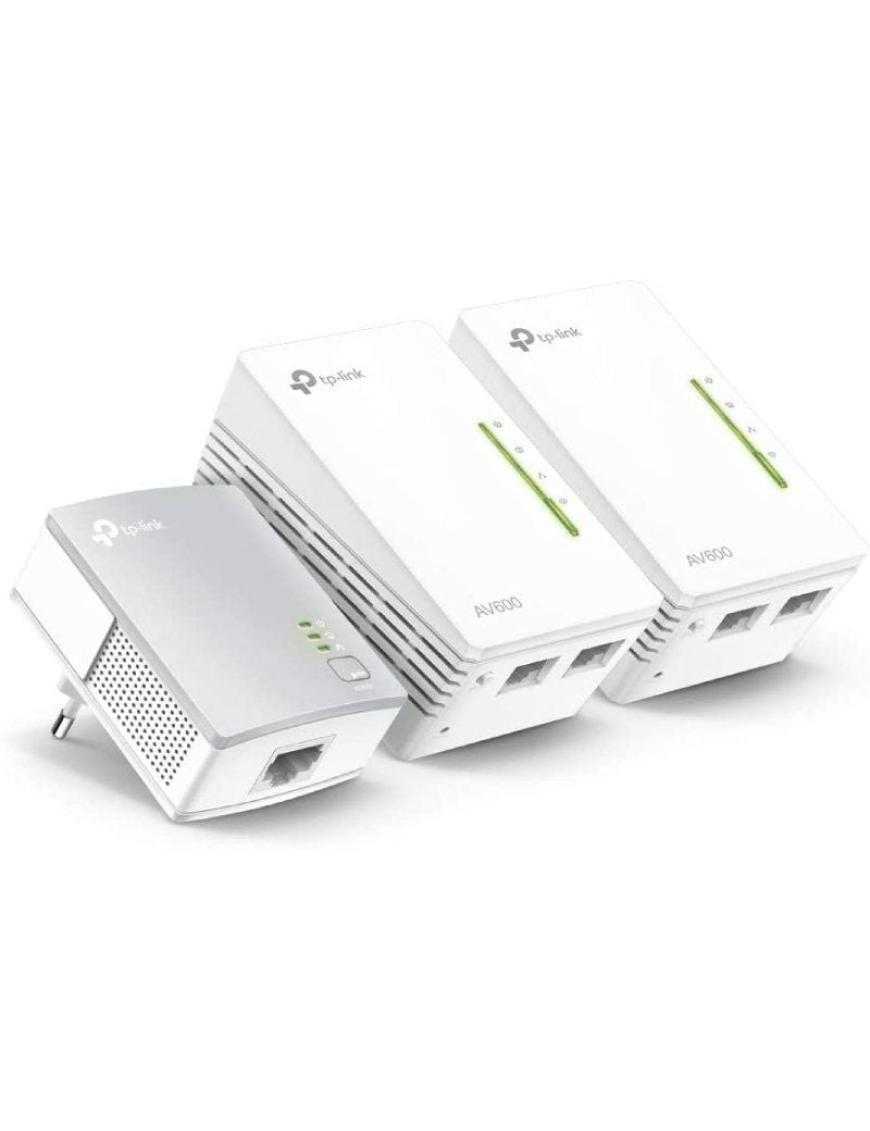 Adaptador Powerline TP-Link WPA4220TKit 500Mbps/ Alcance 300m/ Pack de 3