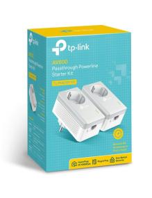 Adaptador Powerline TP-Link TL-PA4010P KIT 600Mbps/ Alcance 300m/ Pack de 2