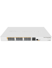 Switch Mikrotik CRS328-24P-4S+RM/ 28 Puertos/ RJ45 10/100/1000/ SFP/ PoE