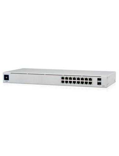 Switch Gestionable Ubiquiti USW-16-POE 16 Puertos/ RJ-45 Gigabit 10/100/1000 / SFP/ PoE