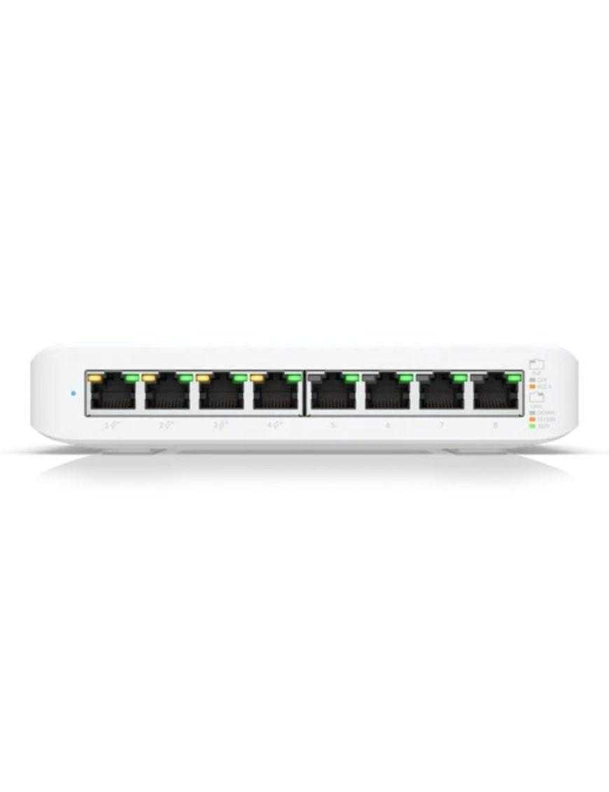 Switch Ubiquiti USW-LITE-8-POE/ 8 Puertos/ RJ45 10/100/1000 PoE